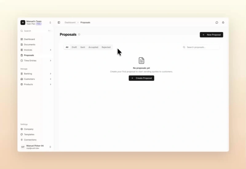 Create a proposal
