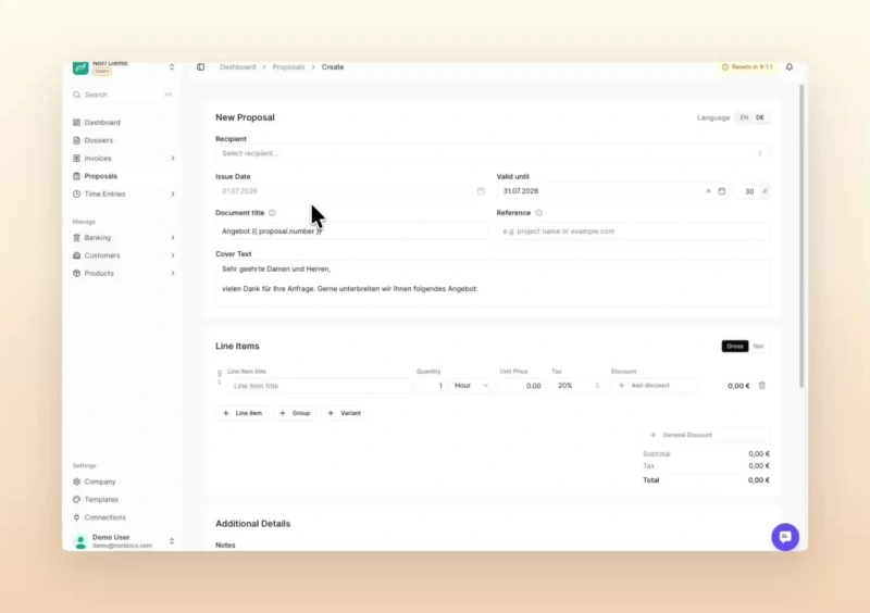 Create customers