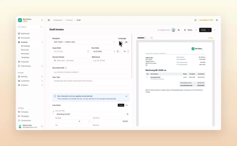 Set a payment term